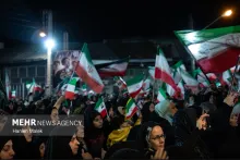 Nightly pro-government rally in Iran